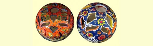 Portacandele ceramica